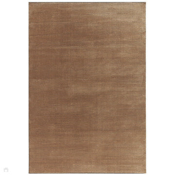 Kuza Plain Stripe Modern Abstract Distressed Shimmer Hi-Lo Textured Soft Velvety Touch High-Density Durable Easy-Care Short Pile Terracotta/Black Rug-Asiatic Carpets-Rug Love - The Most Loved Rug Store